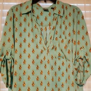 Ladies XL Duck Blouse
